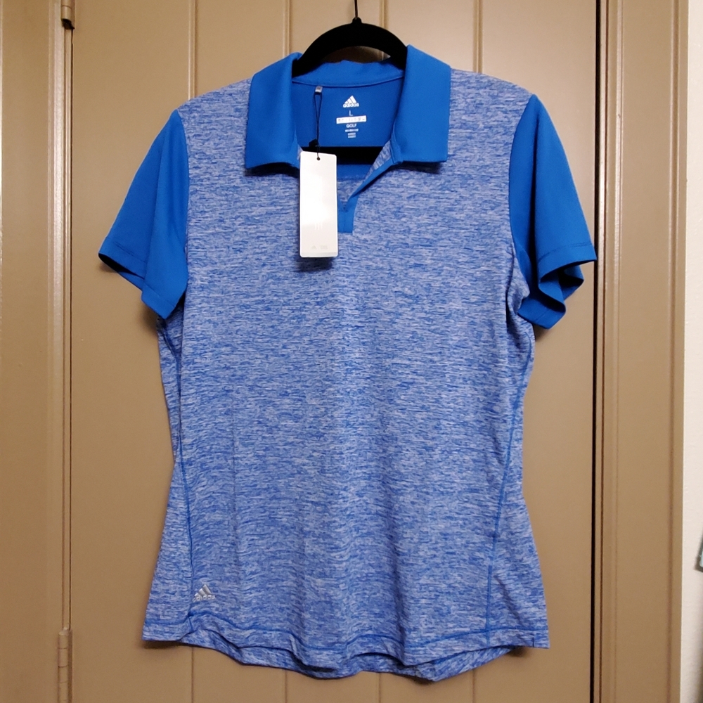 Adidas Women's Golf Polo Heather Royal Blue